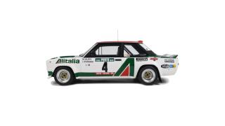 FIAT 131 ABARTH WHITE M.ALEN RALLYE PORTUGAL 1978 #4 Markku Alén OttO mobile 1:12 Resinemodell (Türen, Motorhaube... nicht zu öffnen!)